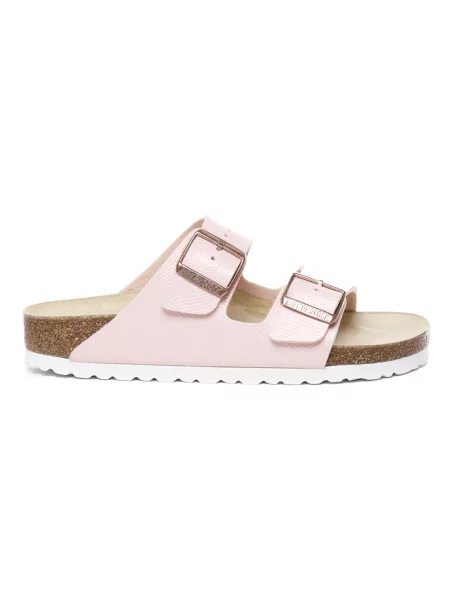 Klapki Birkenstock zamszowe różowe
