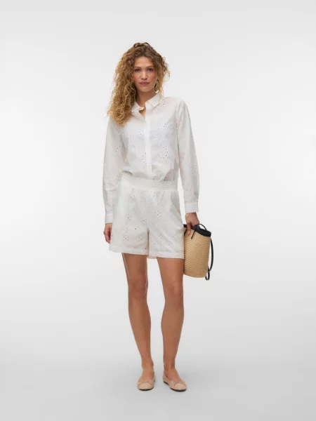VERO MODA Pantaloni VMEliza' alb