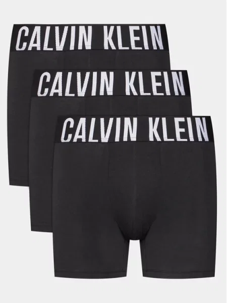 Obcisłe bokserki z paskiem z logo w zestawie 3 szt. Calvin Klein Underwear czarne