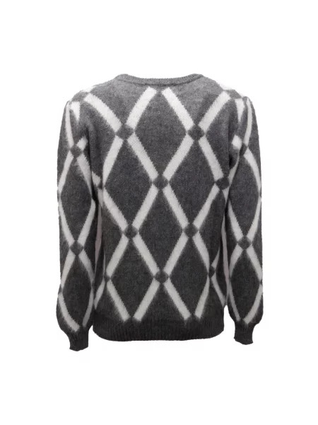 Sweter Officina36 wełniany szary