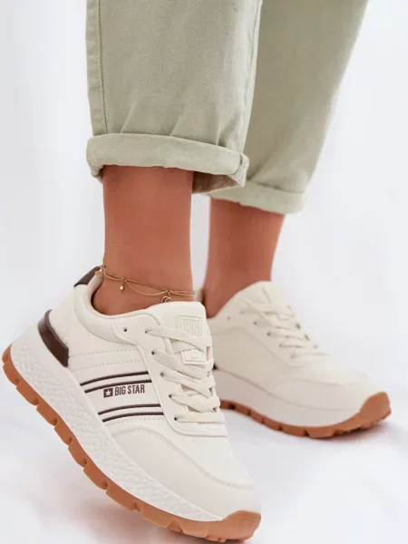 Teniși Big Star Shoes cu platformă maro