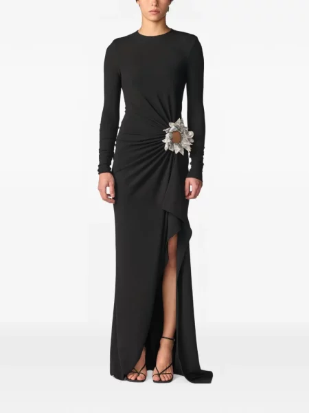 Rochie maxi Monse drapată negru