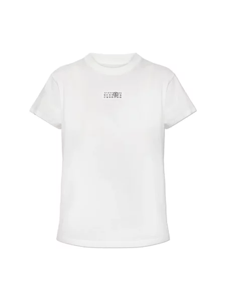 Koszulka Mm6 Maison Margiela z logo biała