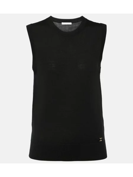 Pulover Chloé de lână negru