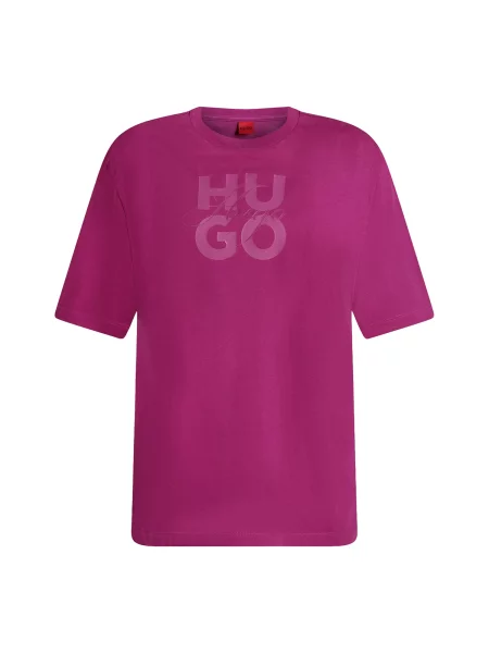 HUGO Tricou fucsia roz
