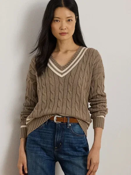 Lauren Ralph Lauren pulover de bej