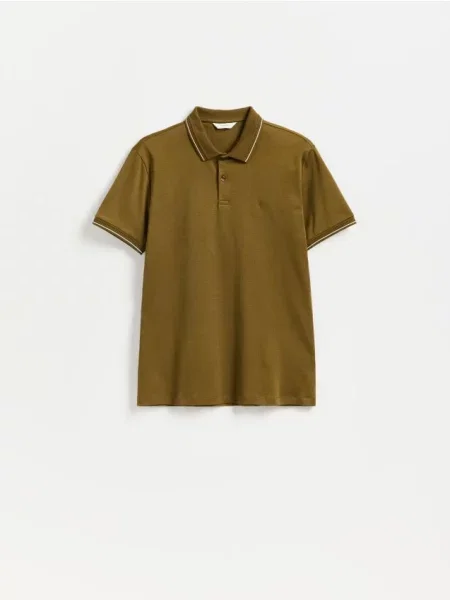Tricou polo Reserved verde