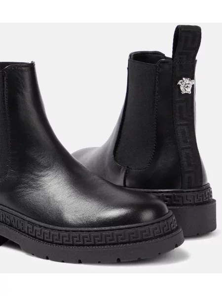 Chelsea stiliaus batai Versace juoda