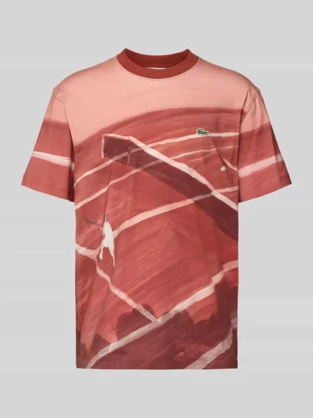 T-shirt z naszywką z logo Lacoste