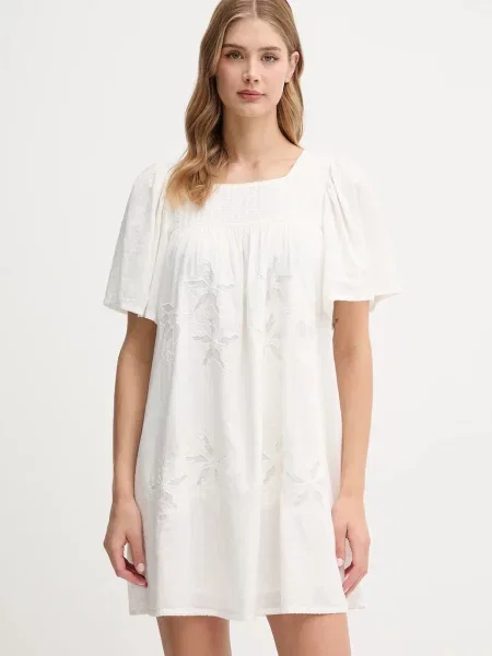 Haljina Hoss Intropia mini širi se prema dolje bež