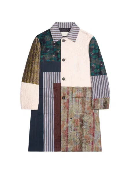 Palton Dries Van Noten alb