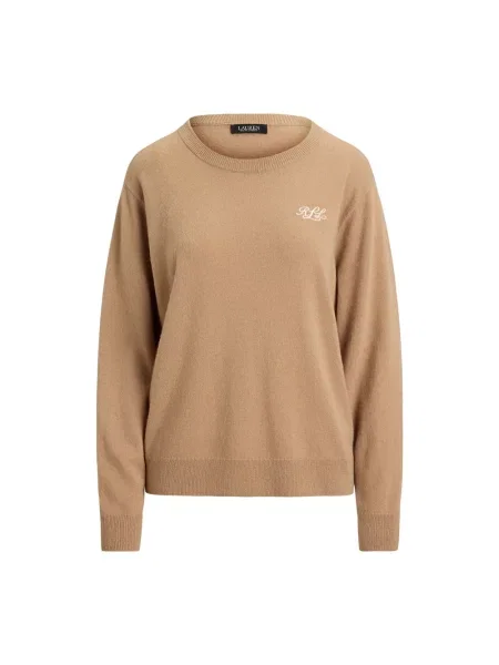 Sweter Ralph Lauren z kaszmiru beżowy
