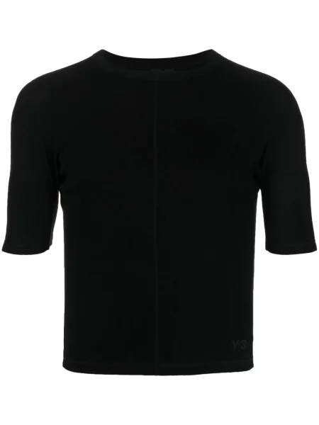 Tricou Y-3 cu decolteu rotund negru