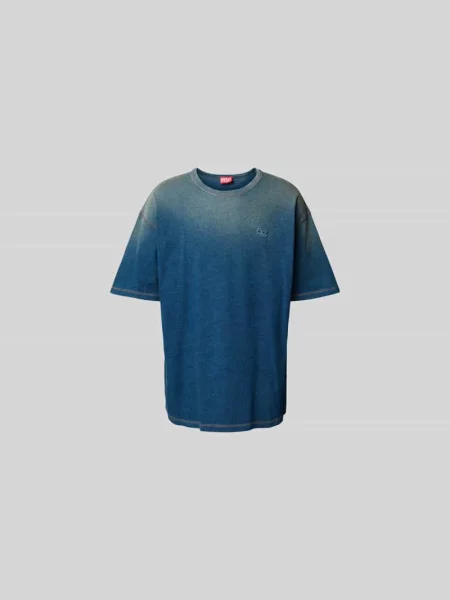 T-shirt z wyhaftowanym logo Diesel