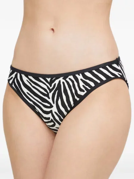 Bikini Kate Spade cu imagine cu model zebră alb