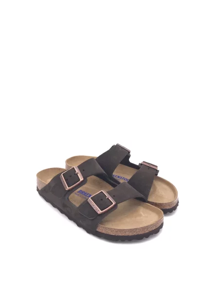 Klapki Birkenstock brązowe