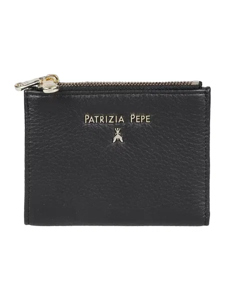 Portfel Patrizia Pepe skórzany czarny