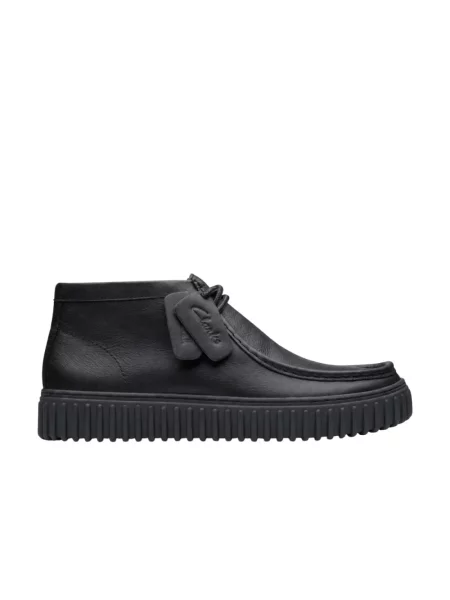 Botki Clarks skórzane czarne