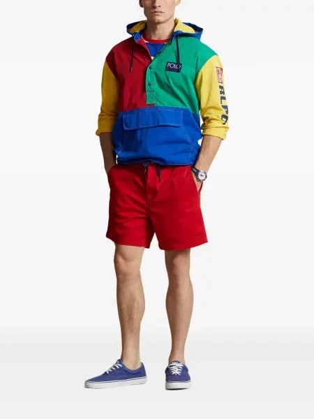 Поло тениска Polo Ralph Lauren от джърси с принт черно