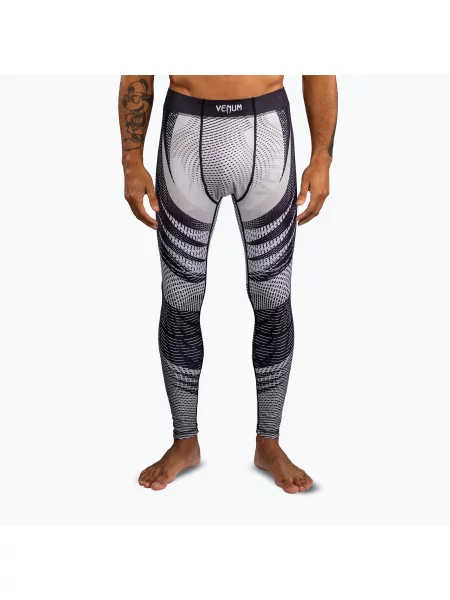 Legginsy treningowe Venum Galactic Spats off white/black białe
