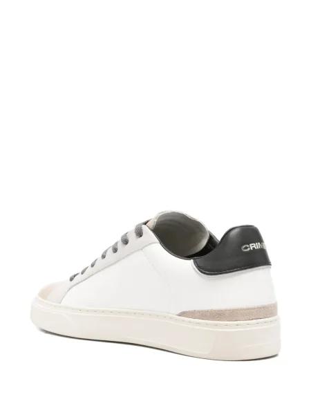 Sneakerși Crime London din piele alb