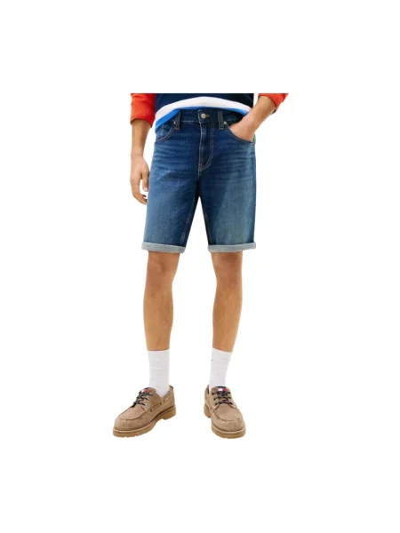 Tommy Jeans Szorty jeansowe Ronnie Granatowy niebieskie