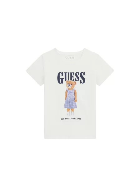 Guess Marškinėliai Regular Fit balta