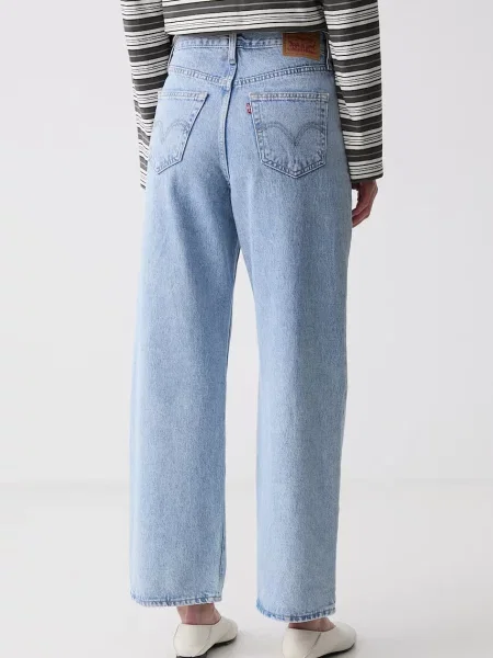 Levi's jeansy straight HIGH WAISTED STRAIGHT niebieskie