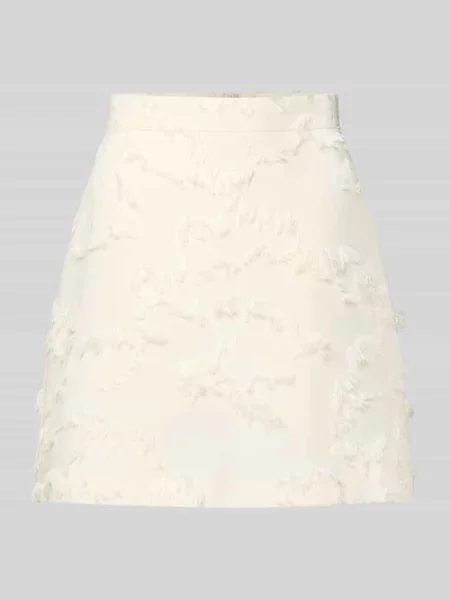Spódnica mini z frędzlami Jake*s Collection beżowa