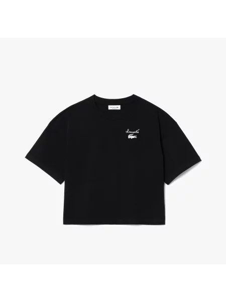 Lacoste Koszulka Z Logo czarna