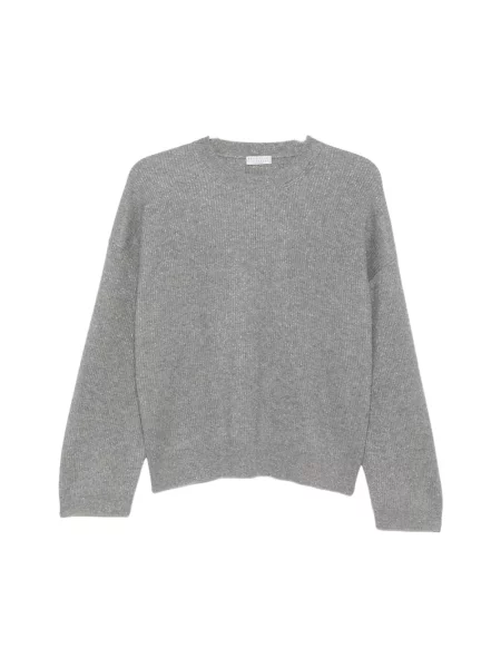 Sweter Brunello Cucinelli z kaszmiru szary