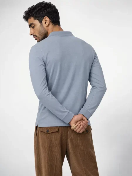BOSS Tricou polo albastru