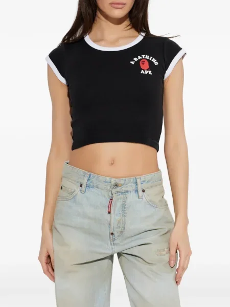 Γραφικός κλοιός μπλούζα A Bathing Ape® μαύρο