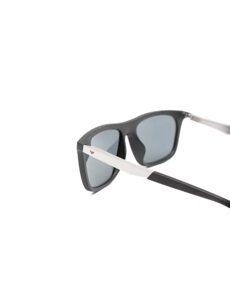 Правоъгълни слънчеви очила Emporio Armani черно