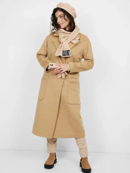 Вовняне пальто Andre Tan бежеве