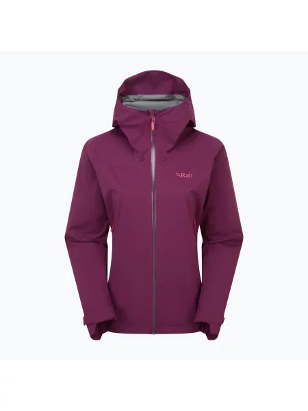 Дамско яке за дъжд Rab Downpour Light mulberry виолетово
