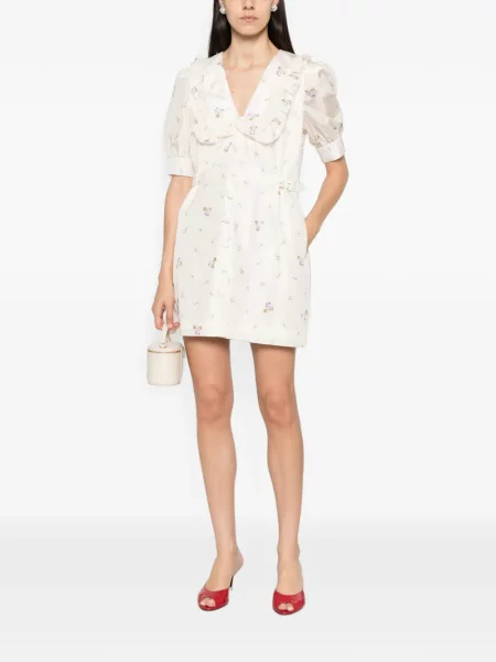 Rochie mini Alessandra Rich cu model floral cu imagine