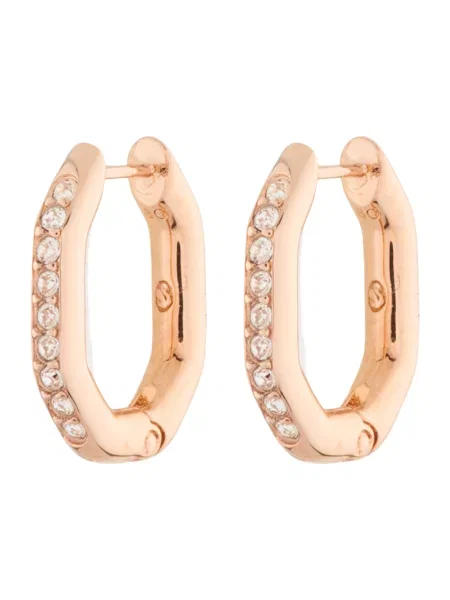 Swarovski Uhani / bela zlata