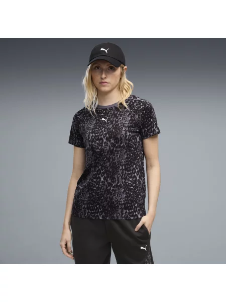 PUMA koszulka Graphics Animal Printed OdzieÅ¼ S szary