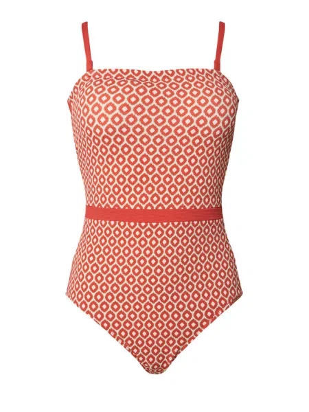 YSABEL MORA Jednodílné plavky červená