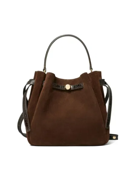 Torebka Tory Burch zamszowa brązowa