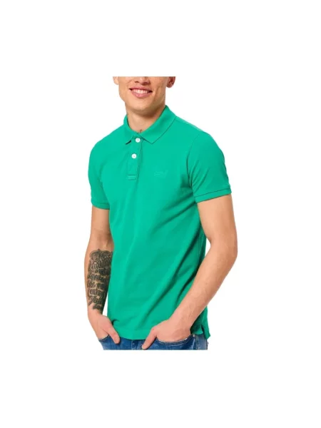 Koszulka polo Superdry zielona