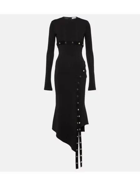 Rochie midi The Attico până la genunchi de costum negru