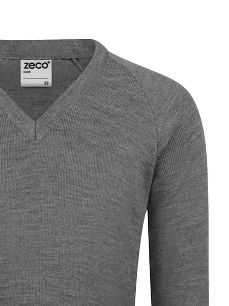 Sweter dziecięcy Zeco Schoolwear szary