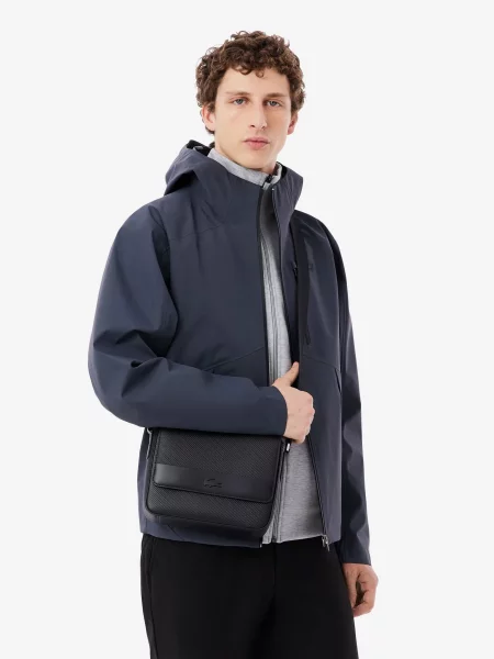 Lacoste Мессенджер Шкіра чорний