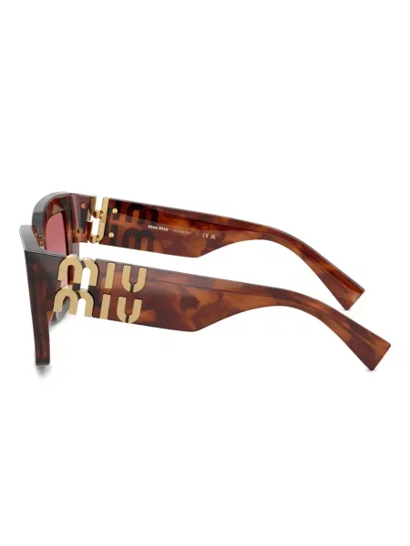 Saulės akiniai Miu Miu Eyewear ruda