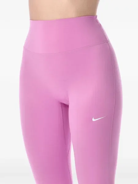 Hanorac cu glugă Nike cu decolteu rotund cu autograf de jumătate de fermoar roz