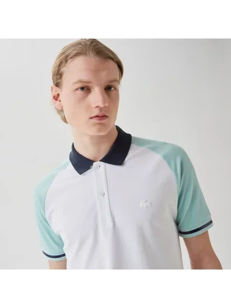 Поло Lacoste белое