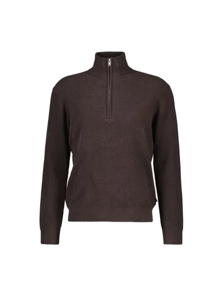 Sweter z golfem Nn07 brązowy