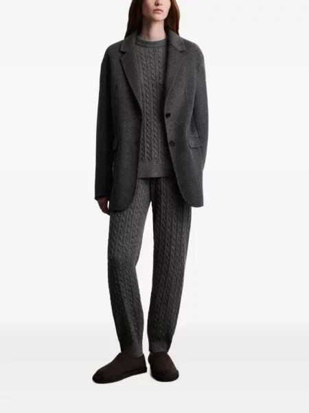 Pantaloni 12 Storeez tricotate gri